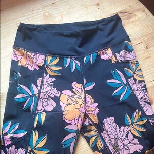 Floral Patterned Leggings and bra set